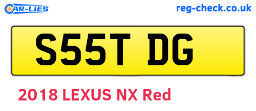 S55TDG are the vehicle registration plates.