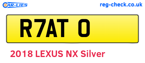 R7ATO are the vehicle registration plates.