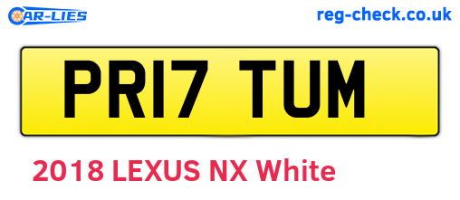 PR17TUM are the vehicle registration plates.