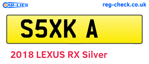 S5XKA are the vehicle registration plates.
