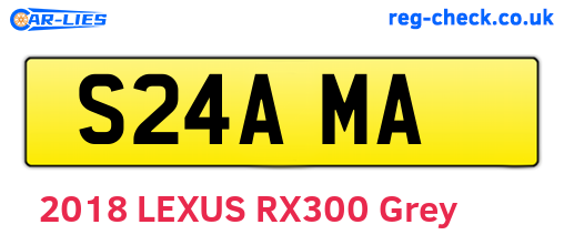 S24AMA are the vehicle registration plates.