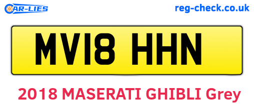 MV18HHN are the vehicle registration plates.