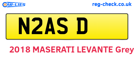 N2ASD are the vehicle registration plates.