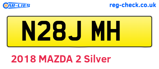 N28JMH are the vehicle registration plates.