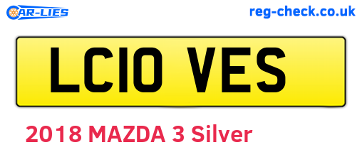 LC10VES are the vehicle registration plates.