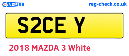 S2CEY are the vehicle registration plates.