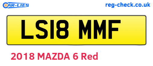 LS18MMF are the vehicle registration plates.
