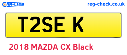 T2SEK are the vehicle registration plates.