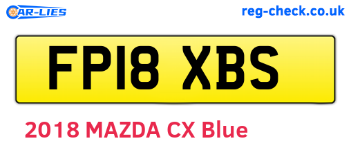 FP18XBS are the vehicle registration plates.