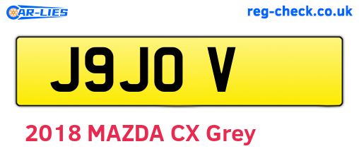 J9JOV are the vehicle registration plates.