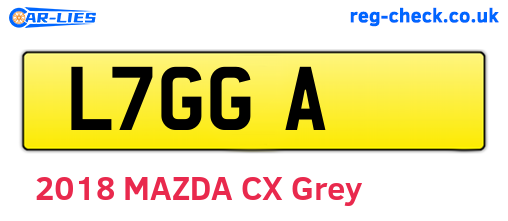 L7GGA are the vehicle registration plates.