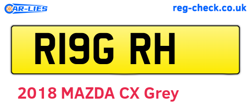 R19GRH are the vehicle registration plates.