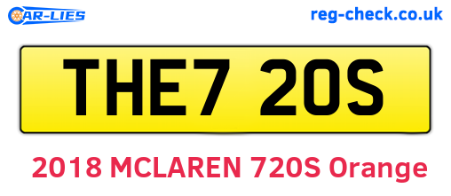 THE720S are the vehicle registration plates.