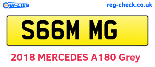 S66MMG are the vehicle registration plates.