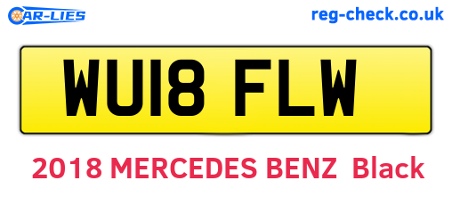 WU18FLW are the vehicle registration plates.