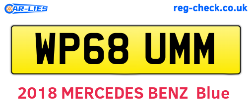 WP68UMM are the vehicle registration plates.