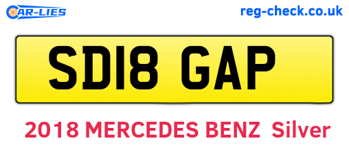 SD18GAP are the vehicle registration plates.