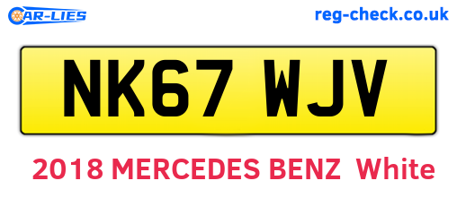 NK67WJV are the vehicle registration plates.