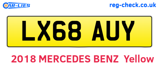 LX68AUY are the vehicle registration plates.
