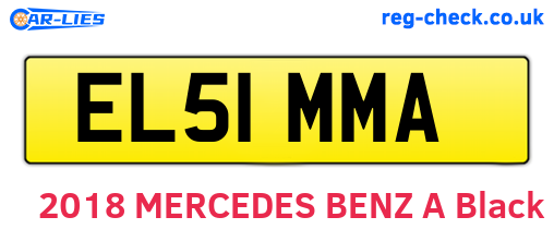 EL51MMA are the vehicle registration plates.