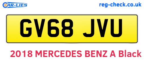 GV68JVU are the vehicle registration plates.