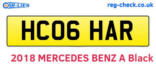 HC06HAR are the vehicle registration plates.