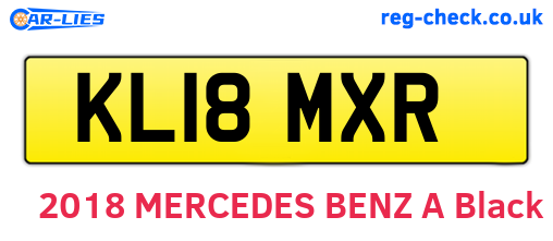 KL18MXR are the vehicle registration plates.