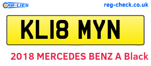 KL18MYN are the vehicle registration plates.