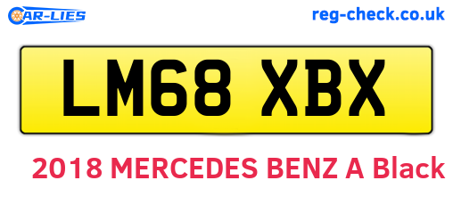 LM68XBX are the vehicle registration plates.