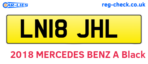 LN18JHL are the vehicle registration plates.