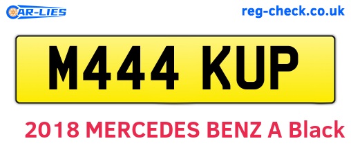 M444KUP are the vehicle registration plates.