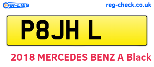P8JHL are the vehicle registration plates.