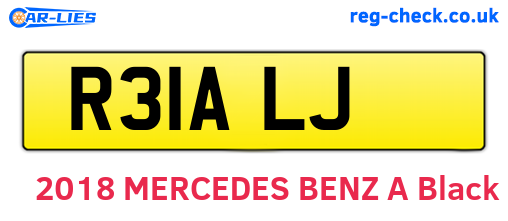R31ALJ are the vehicle registration plates.