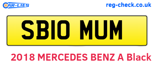 SB10MUM are the vehicle registration plates.