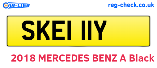 SKE111Y are the vehicle registration plates.