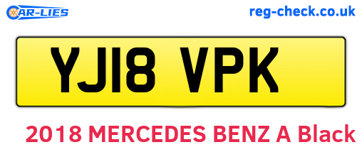 YJ18VPK are the vehicle registration plates.