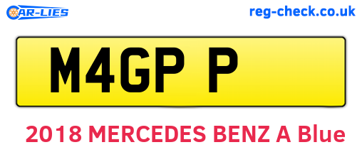 M4GPP are the vehicle registration plates.