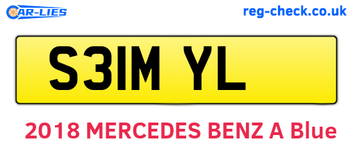 S31MYL are the vehicle registration plates.