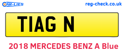 T1AGN are the vehicle registration plates.