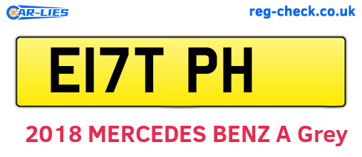 E17TPH are the vehicle registration plates.