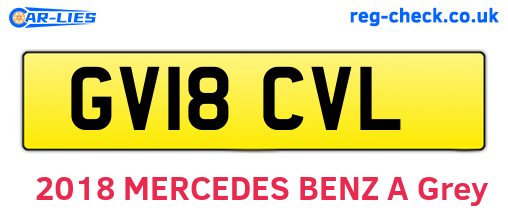 GV18CVL are the vehicle registration plates.