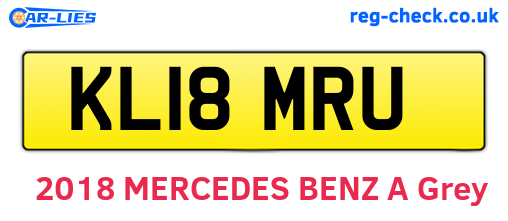 KL18MRU are the vehicle registration plates.