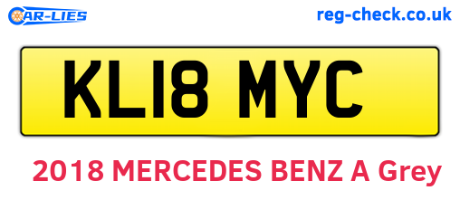 KL18MYC are the vehicle registration plates.