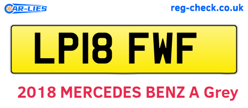 LP18FWF are the vehicle registration plates.