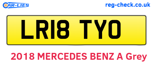 LR18TYO are the vehicle registration plates.