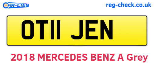 OT11JEN are the vehicle registration plates.