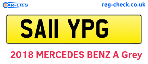 SA11YPG are the vehicle registration plates.