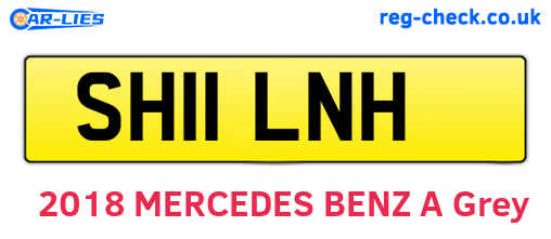 SH11LNH are the vehicle registration plates.