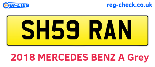 SH59RAN are the vehicle registration plates.