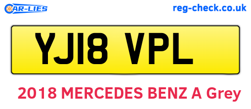 YJ18VPL are the vehicle registration plates.
